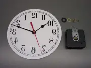 NEW BACKWARDS REVERSE BARBERSHOP CLOCK MOVEMENT KIT WITH DIAL & HANDS