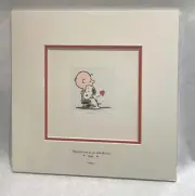 Snoopy Charlie Brown Peanuts Sowa & Reiser LE 82/500 Hand Painted Etching 10x10"