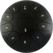 Steel Tongue Drum 11 Notes Handpan Drum with Mallet & Picks for Meditation Yoga