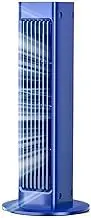 Tower Fan for Bedroom, Wall Mounted/Desktop Bladeless Tower Fan, Portable No Drilling Wall Mounted Air Conditioner Standing Floor Fan for Home Office (Blue 1pcs)