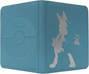 Ultra PRO Elite Series Pokémon Cards PRO-Binder - Lucario Design, Holds 360 Sleeved Cards, 9-Pocket Side-Loading Pages, Padded Leatherette with Foil, Zipper Closure, Ideal for Pokémon Collectors
