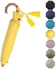 Wakao Folding Umbrella Sun/Rain Lightweight Made in Japan Mimosa Yellow
