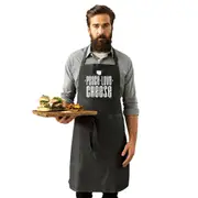 Peace Love Cheese - Funny Novelty Kitchen Adult Apron