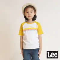 在飛比找蝦皮商城優惠-Lee 小Logo撞色連袖短袖T恤 男女童裝 黃LL2001