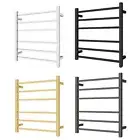 ACA 6 Bars Electric Heated Towel Rack Rail Warmer Dryer Square Stainless Steel