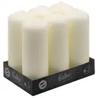 Tall Pillar Candles - Set of 6 Unscented Ivory Candles in Bulk - 2.36 x 6.5 I...