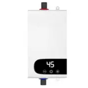 4500W Newest Water Heater Instant Water Heater Tankless Instantaneous Faucet Tap Hot Water Crane LE White