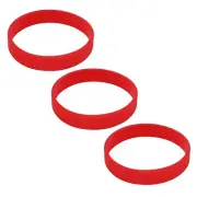 3X Fashion Silicone Rubber Elasticity Wristband Wrist Band Cuff Bracelet2825