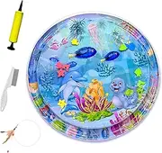Sensory Water Play Mat for Cats, Sensor Water Playmat, Cat Water Pad Fish Toy, Comfortable, Cool and Thickened for Pets