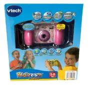 VTech Kidizoom Durable Digital Zoom Camera Movies Built-in Games - Pink