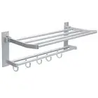 Storage Shelf Portable Multifunction Bathroom Towels Rack Hanger Storage