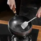 Nonstick Wok Hand Hammered No Coating Stir Fry Pan for Hotel Restaurant Home
