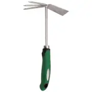 Zenport 15311A-3PK Shrub Rake Hoe Fork Combo Stainless Steel 12-inch 3-Pack G...