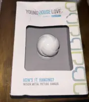 Young House Love Picture Hanger Hook White Finish