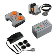 4pcs Technic Power Functions Battery Box Train Motor Receiver Remote Bundle Lot-yujia xi