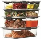 New-Sistema Brilliance Food Storage Leakproof Container Lunchbox 14Pc-Au