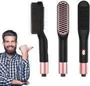 3 in 1 Straightener, Ionic Heated Beard and Hair Straightening Comb, Beard Strai