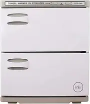 36L White UV Electric Towel Warmer Steriliser Cabinet Beauty Spa Heat Sanitiser