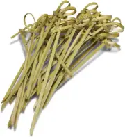 , Bamboo Skewers 6 Inch Twisted Ends 50 PCS