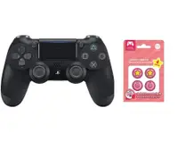 在飛比找PChome24h購物優惠-PS4 新款無線控制器DUALSHOCK 4 極致黑+類比按