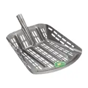 Grain Scoop Shovel Sieve shovel Farm Shovel Spade with Mesh Silver Tone