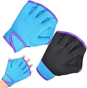 Swimming Gloves for Men | Webbed Gloves Aquatic Mittens,Rubber Mittens Diving Gear for Helping Upper Body Resistant, Water Resistant Training