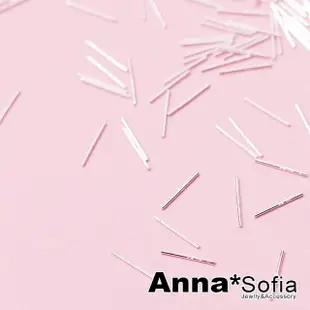 【AnnaSofia】999純銀針耳針耳環-耳針型耳棒 現貨(三對入)