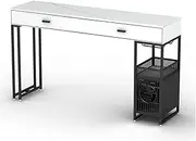 Bar Table Small Apartment Home Modern Wall Bar Porch Living Room Cabinet Storage Rock Board Dining Table, Included 2 Bar Chairs Counter Height Bar Table (Color : 160 * 40 * 105cm)