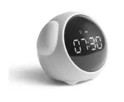 F37 Emoji Version Creative Cartoon Small Alarm Clock Bedroom Dormitory Smart Bedside Led Lamp Charging Electronic Digital Clock