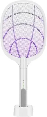 Electric Bug Zapper Racket – High-Voltage Mosquito & Fly Swatter with USB Rechar