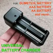 AA & Gumstick Battery Charger For Sony Walkman Panasonic Aiwa Sharp CD MD Tape