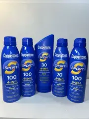 Coppertone Sport Sunblock Lot All New 4-in-1, Slightly Damaged Outer Packaging
