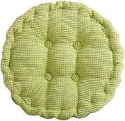 CHILDWEET 1Pc Round Tatami Cushion Thicken Corduroy Seat Mat for Home Office Ergonomic Design for Comfort Stylish Hip Support Cushion Light Green for Daily Use