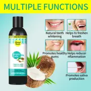 Natural Elements Mouthwash Liquid Oil Pulling Oil Coconut Mint Essence Mouthwash