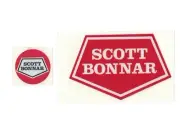 Scott Bonnar Model 45 Vintage Mower Red Shield Decal