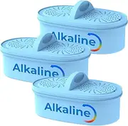 Alkaline Filters Replacement for All Waterdrop Pitcher Filtration System, Fits Waterdrop WD-PF-AL, Reduces PFOA/PFOS, Chlorine, Last Up to 100 Gallons,3 Pack, AQUA CREST
