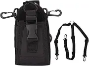 [Dpofirs] Two-Way Radio Cases, Walkie Talkie Holder Nylon Protective Multi Functional Radio Pouch for Baofeng UV‑5R UV‑8(MSC-20E)