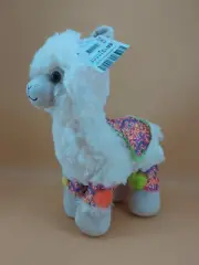 NWT Build A Bear Beige Cream Alpaca 14" Plush w Saddle & Cuffs Set Outfit NEW