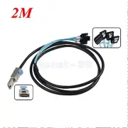 Mini Sas SFF-8088 TO 4x SATA 7Pin Mini-SAS Male TO SATA Adapter Cable 2M