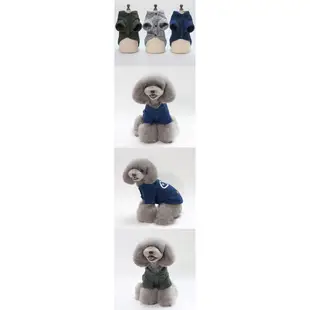 糖衣子輕鬆購【BA0272】寵物秋冬魚骨圖案衣服兩腳寵物狗狗衣服