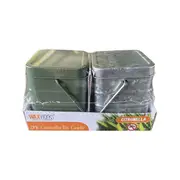 Waxworks Square Tin Citronella Candle 2 Pack