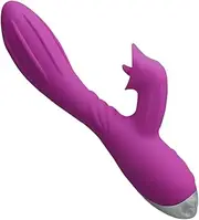 Tongue licking and sucking simulation silicone penis rabbit vibrator female vaginal massage vibrator masturbation sex toy