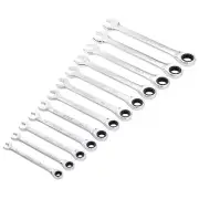Draper HI-TORQ Metric Ratchet Combination Spanner Set 12 Piece 27689