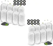 oolong 32 Pack Cat Water Fountain Filters, 2/3.2/4L Stainless Steel Pet Water Dispenser,Replacement Filters for Pet Drinking Fount(16+16 Pack)