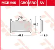 TRW Lucas Sintered lining MCB595SV