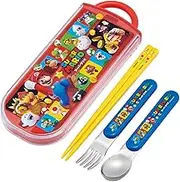 Skater TACC2AG-A Trio Set Chopsticks Spoon Fork Super Mario 23 Children's Antibacterial Made in Japan
