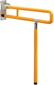 Home Bathroom Safety Handicap Grab Bar,Toilet Grab Bar Folding Drop Down Grab Grips,Anti-Slip Foldable Stainless Steel Bathroom Handrails,Disabled Flip-Up Bathroom Grab Bar,Bath Handle Grip