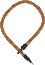 ABUS Frame Lock Plug-in IvyTex Adaptor Chain 8KS - Bicycle Lock With Dirt and Moisture Repellent Cover - 8 mm Thick - Orange