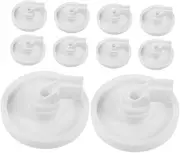LIFKICH Dishwasher Wheel Repair Kit 10pcs Plastic Replacement Rack Roller Wheels for DIY