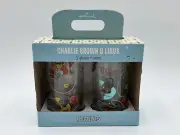 Hallmark Peanuts Charlie and Linus Drinking Glasses Tumblers Set of 2. J8